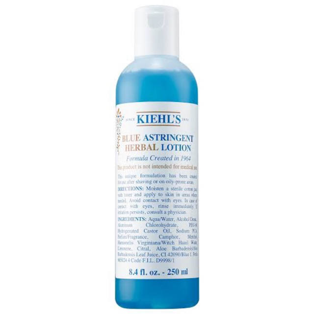 Kiehls Blue Astringent Herbal Lotion 250 ml Shopee Malaysia