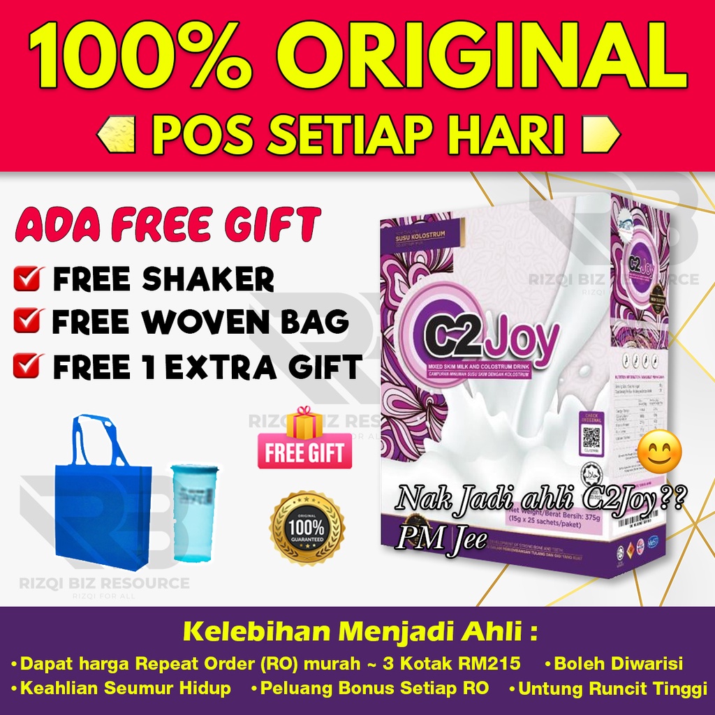 Buy Susu C2 Joy Safe Joy Dijamin 100 Original Dan Halal Layak Menjadi Member 25 Sachet Seetracker Malaysia