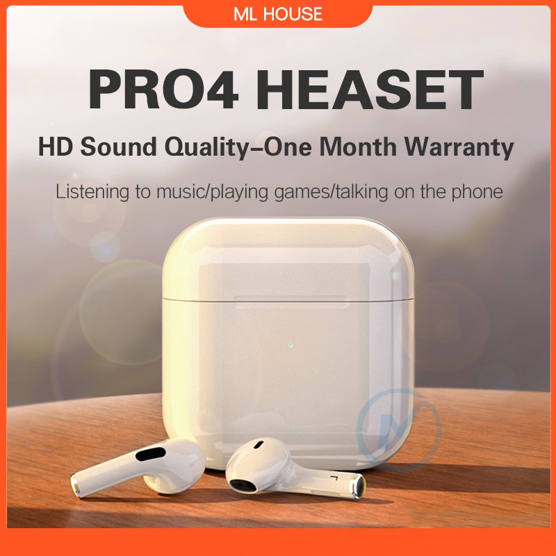 Inpods Pro 4 TWS Wireless Bluetooth Earphone BT5.1 Earbuds With Mic And Touch Control Suitable Fon kepala Bluetooth