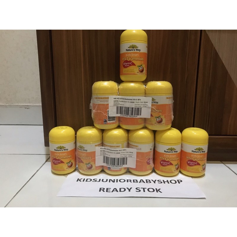 Nature Way Vitamin c Kids Smart Vita Gummies Vitamin Child 60 Australia