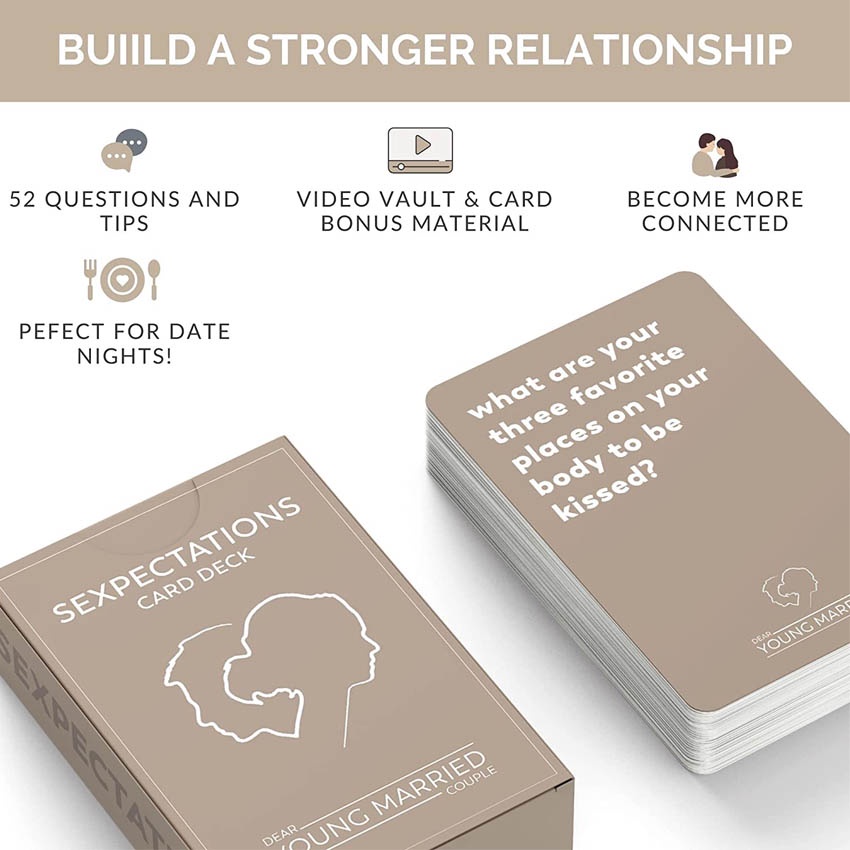Multi Reliable Sexpectations Card Deck Conversation Starters Couples 52 Questions Intimacy Games - Image 3
