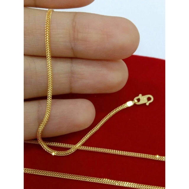 Gelang Double Mesin Dewasa Padu Emas 916