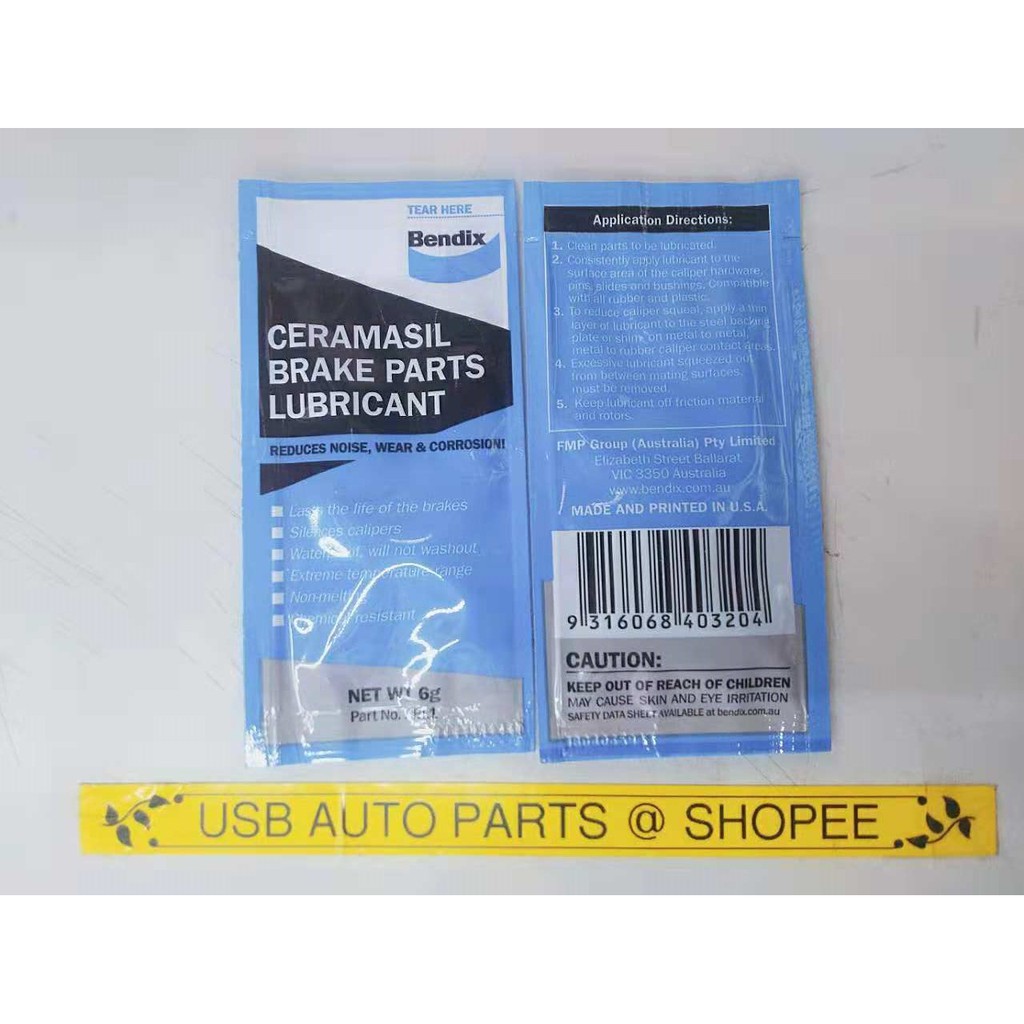 Bendix Ceramasil Brake Parts Lubricant Brake Caliper Rubber Grease 2