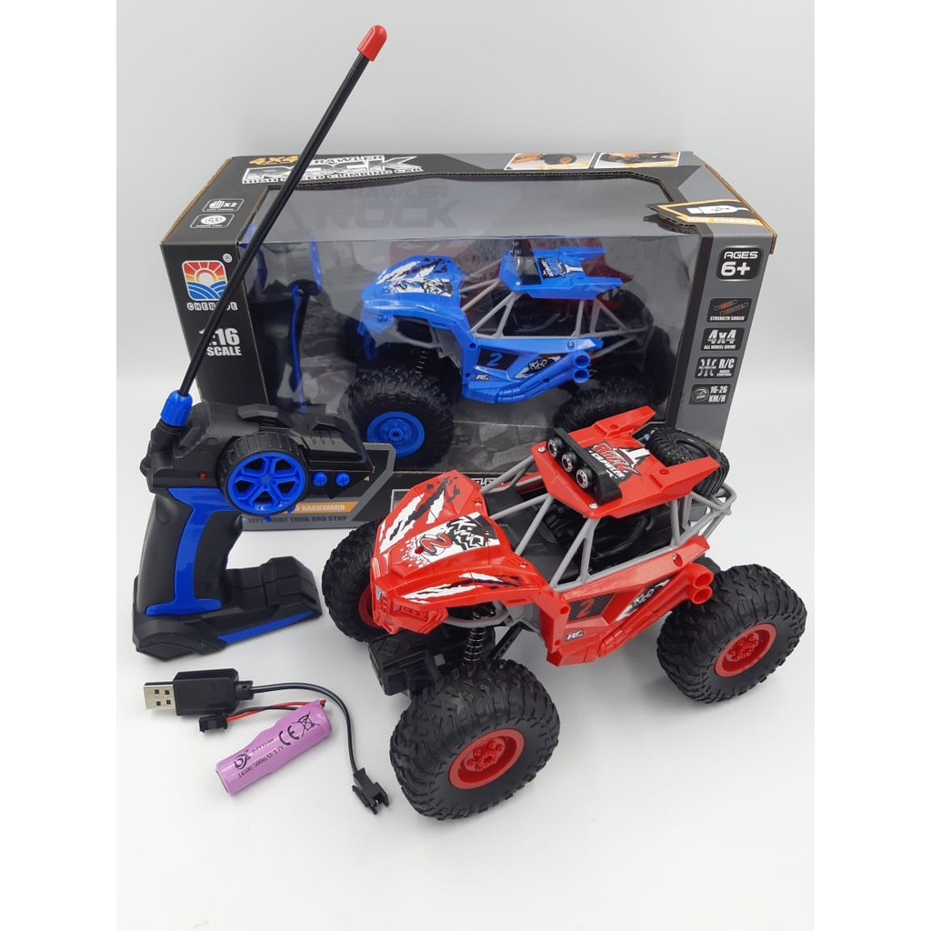 RC Rock Crawler Rc Car, Rock Climber Monster Truck Toys 2Wd Off Road Vehicle Remote Control Car.