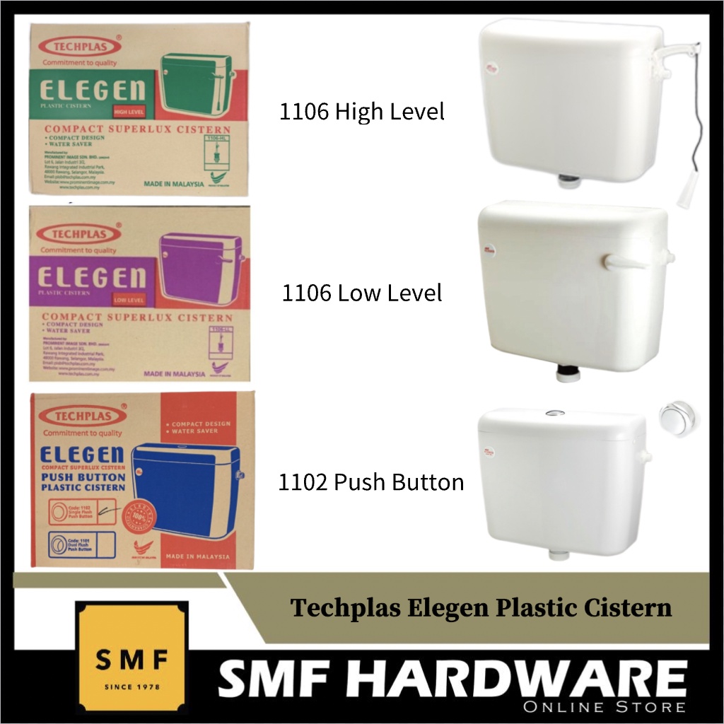 Techplas Elegen Plastic Flush Cistern Shopee Malaysia