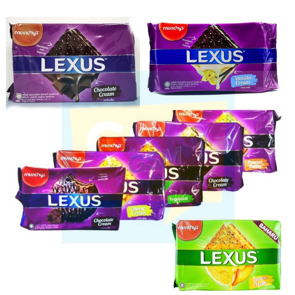 Munchy's LEXUS Biscuit 109g / 190g / 200g (Assorted flavors) | Shopee ...