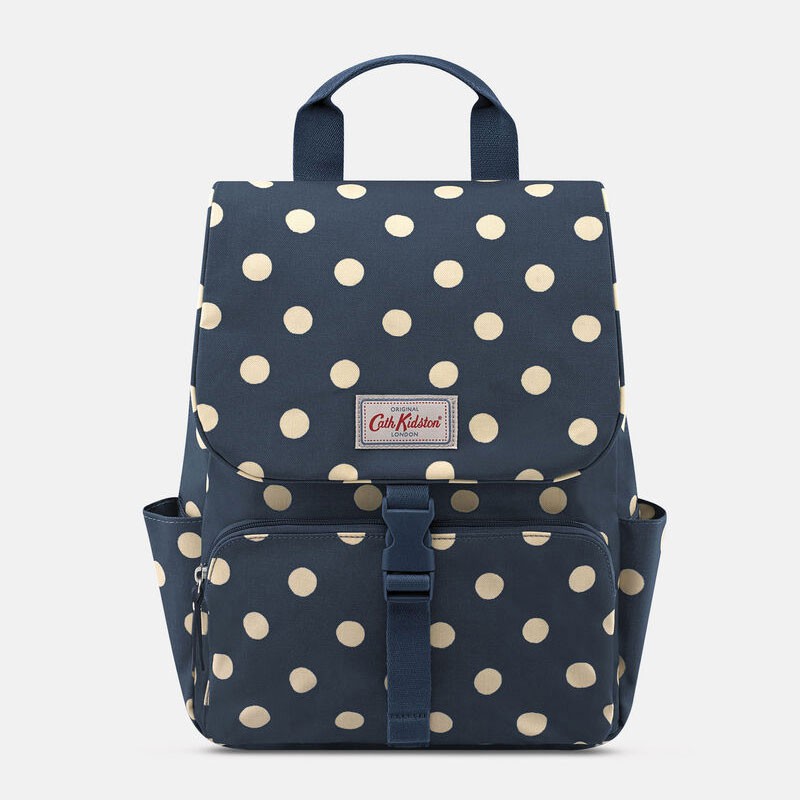 cath kidston button spot buckle backpack