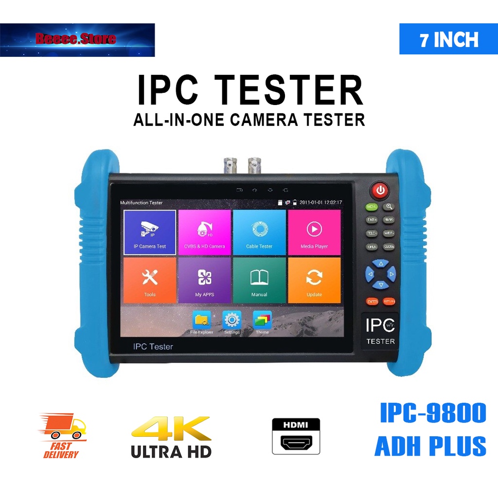 IPC-9800 ADH Plus Upgraded 7 inch IPS Touch Screen H.265 4K IPC-9800 ...