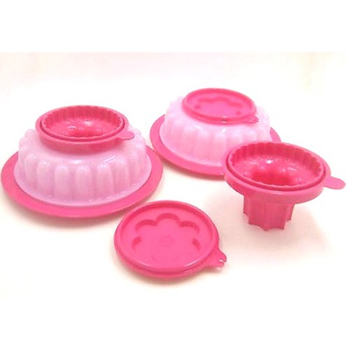 Tupperware MINI JEL RING Jello Mold Bowl RED RARE NEW