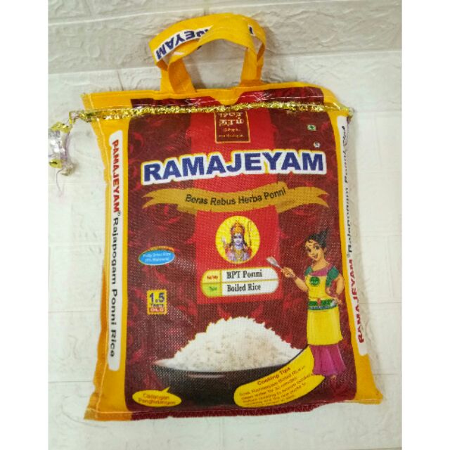 Ramajeyam & Sakti Boiled Rice - 5kg | Shopee Malaysia