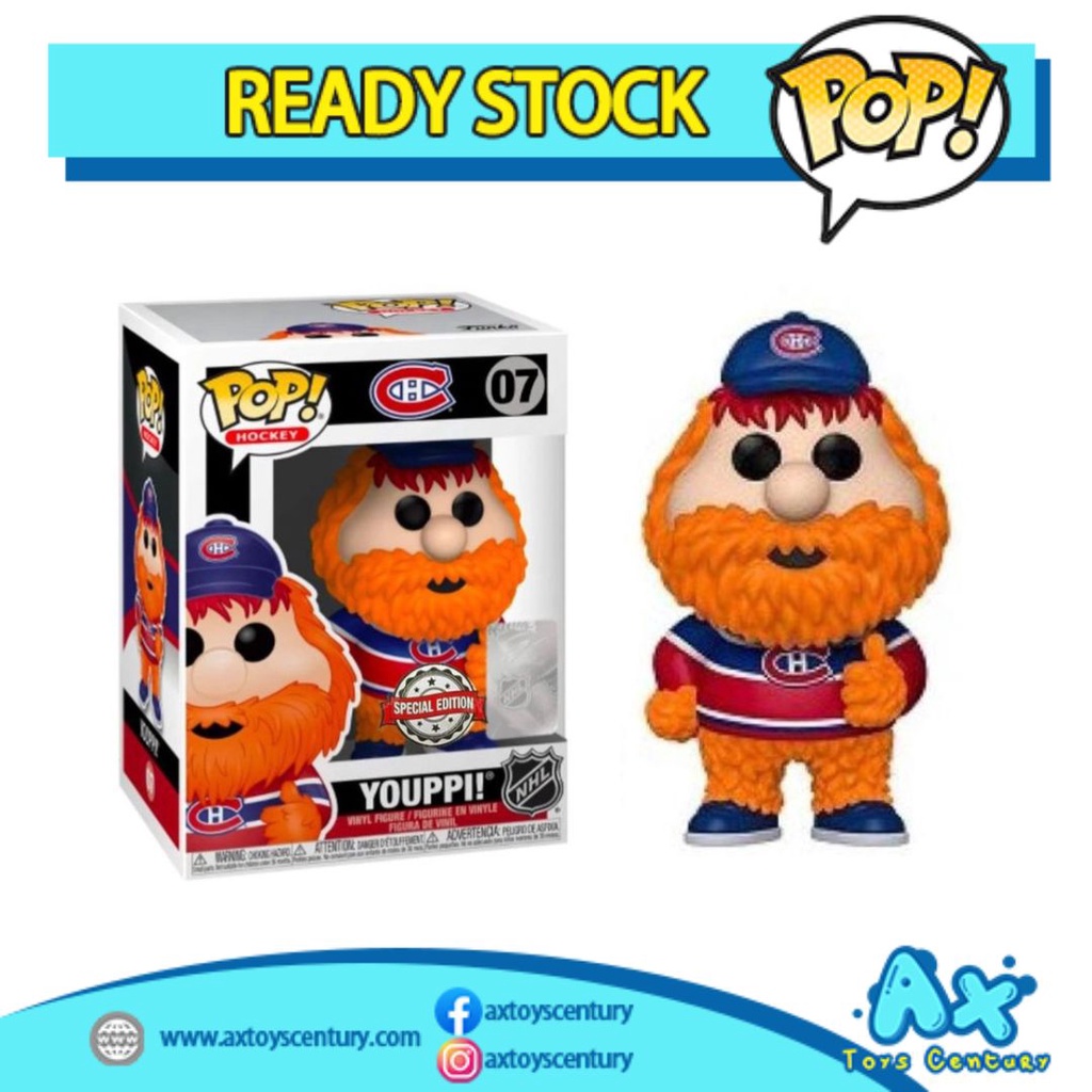 Funko Pop! Hockey: Youppi! #07 Special Edition 100% Genuine