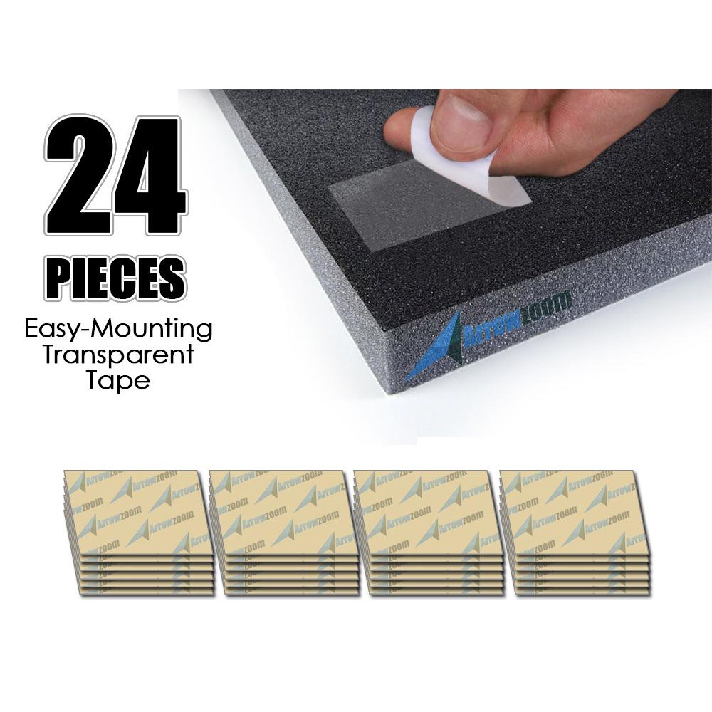 Arrowzoom New 24pcs Easy Mounting Sticky Tabs Double Sided Acoustic