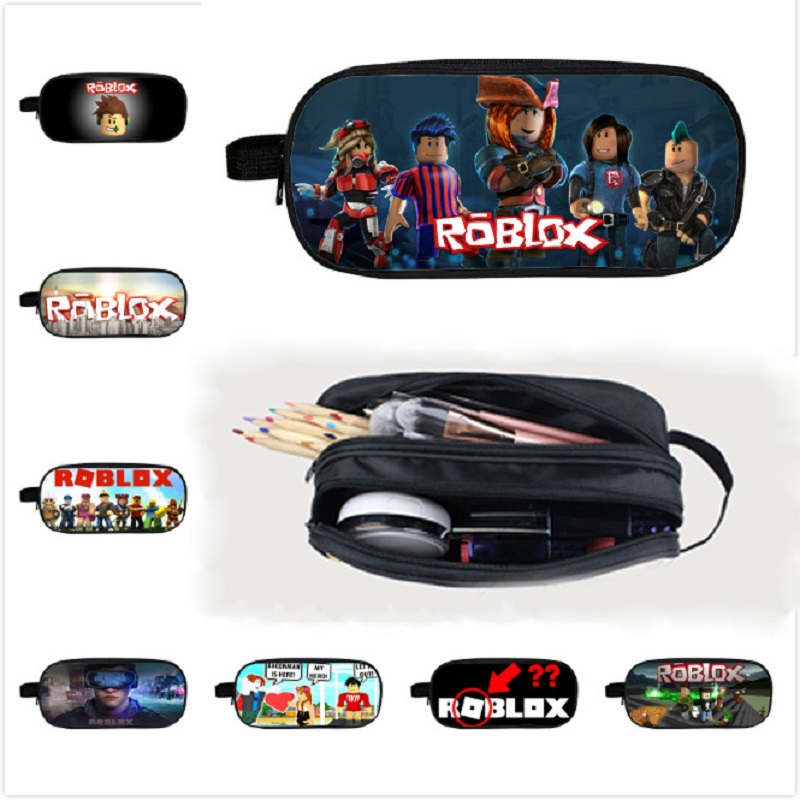 Game Roblox Pencil Case Pen Bag Kids Stationery Pouch School Supplies 