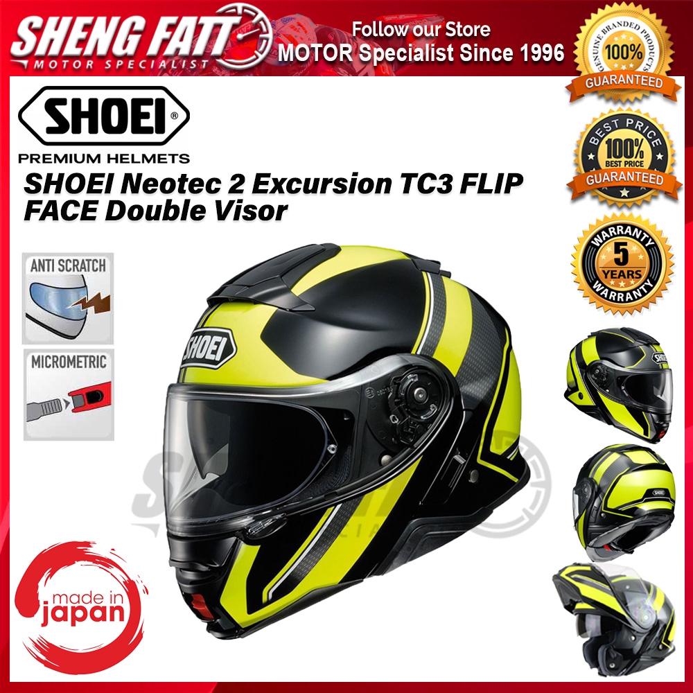 Shoei Neotec 2 Excursion Tc3 Flip Face Helmet Original Shopee Malaysia