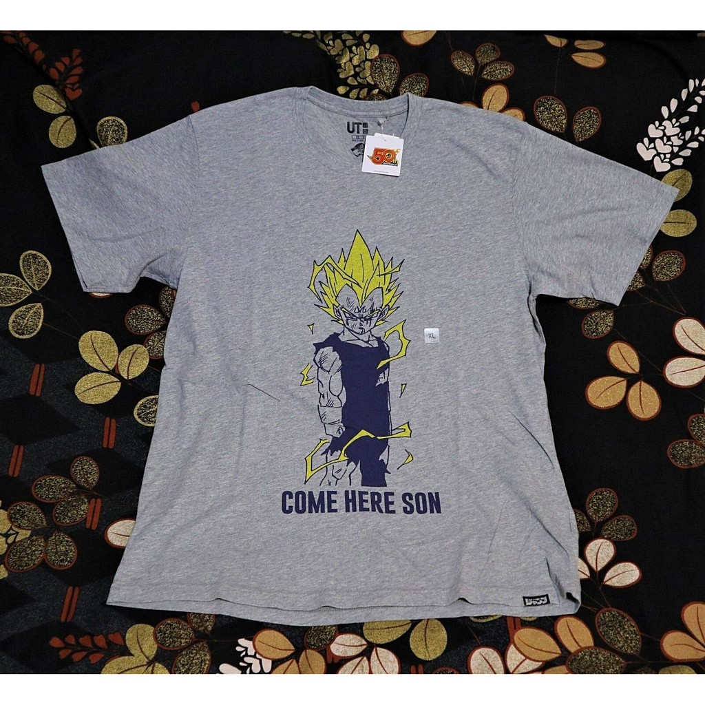 Vegeta Trunks Dragon Ball X Uniqlo Shonen Jump 50th Graphic Men T Shirts Shopee Malaysia