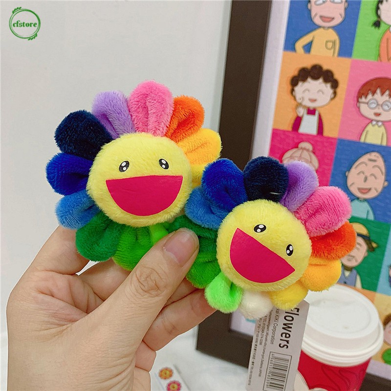 rainbow sunflower plush