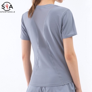 【Sportsangel】Women's Yoga T-shirt mesh Fitness Sports Slim running top