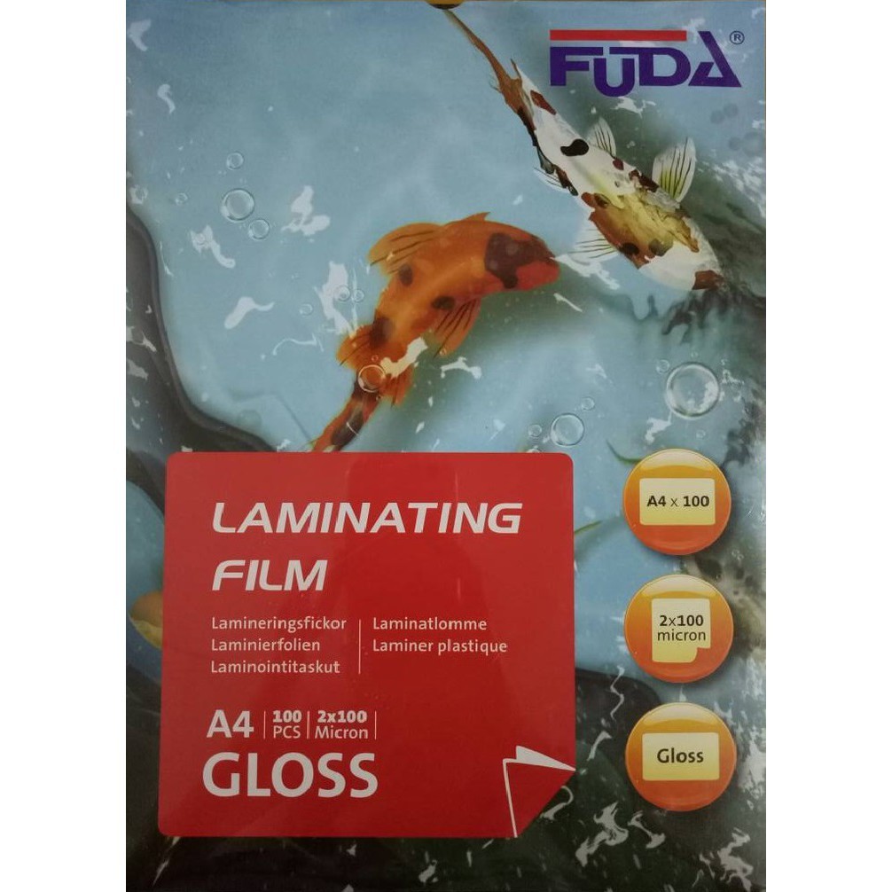 Fuda A4 Size Laminating Film Shopee Malaysia