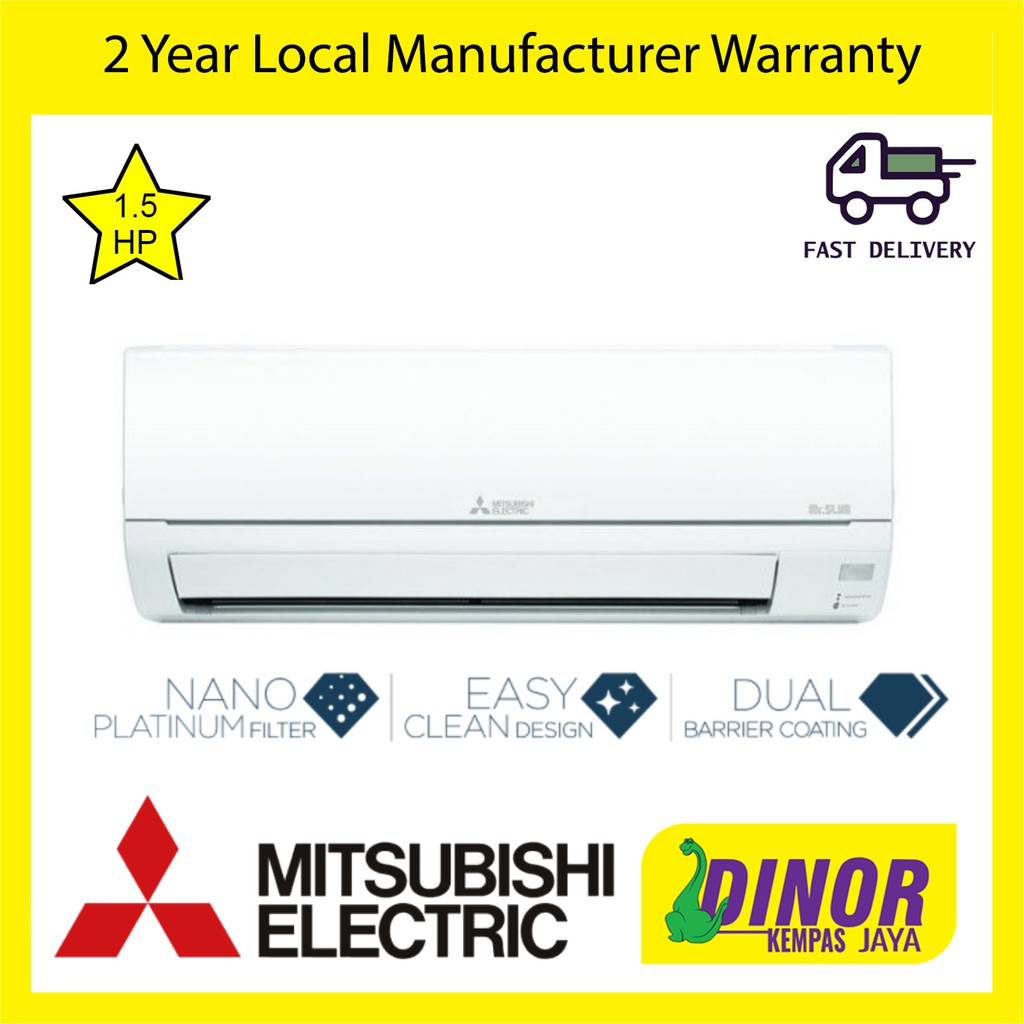 Mitsubishi Electric Air Cond Air Conditioner R32 1.5HP MS-JR13VF /MU ...