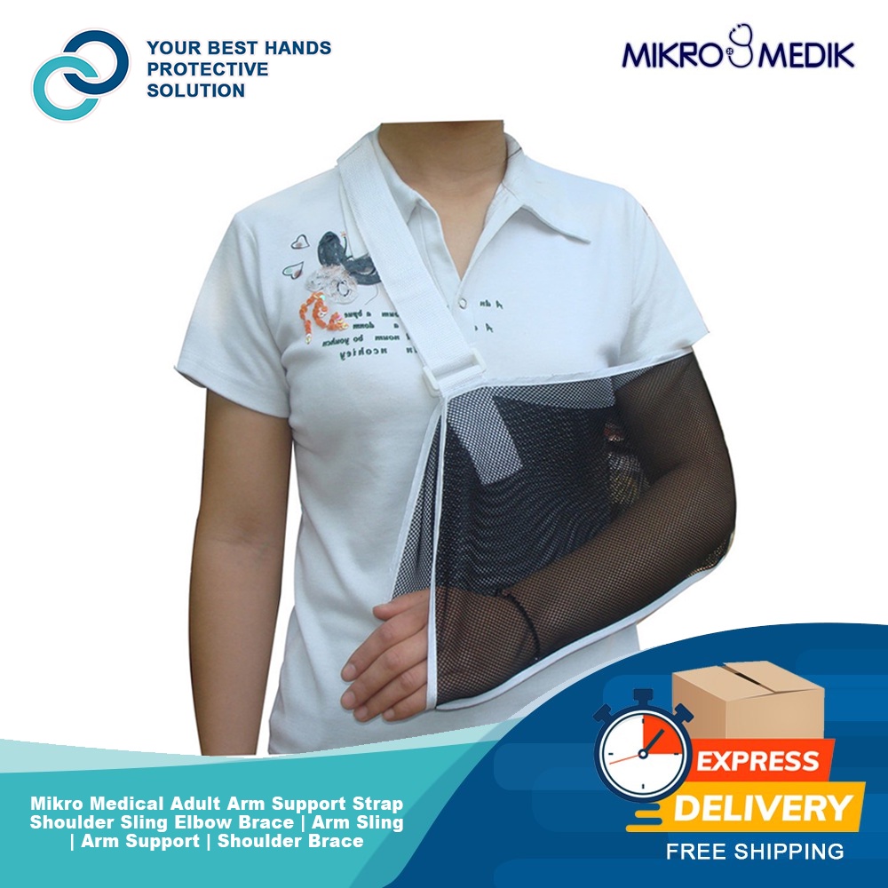 Mikro Medical Adult Arm Support Strap Shoulder Sling Elbow Brace Arm