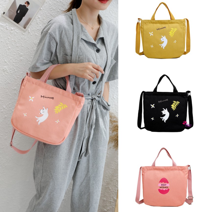 korean canvas tote bag