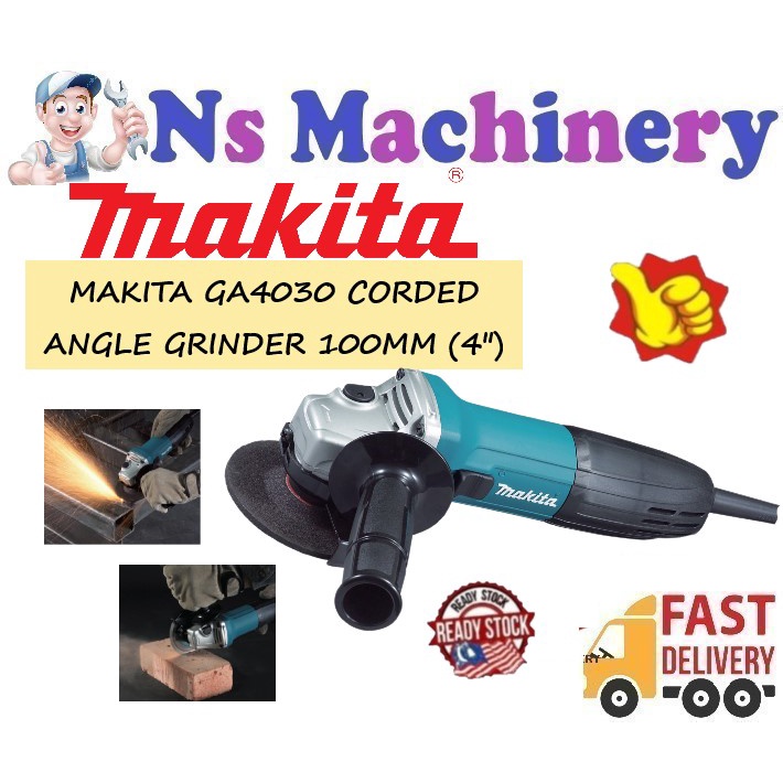MAKITA GA4030 CORDED ANGLE GRINDER 100MM (4") Shopee Malaysia