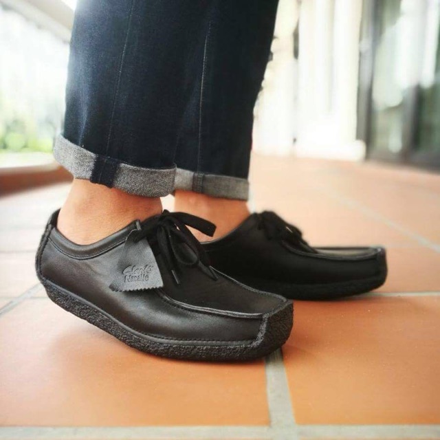 clarks natalie black leather