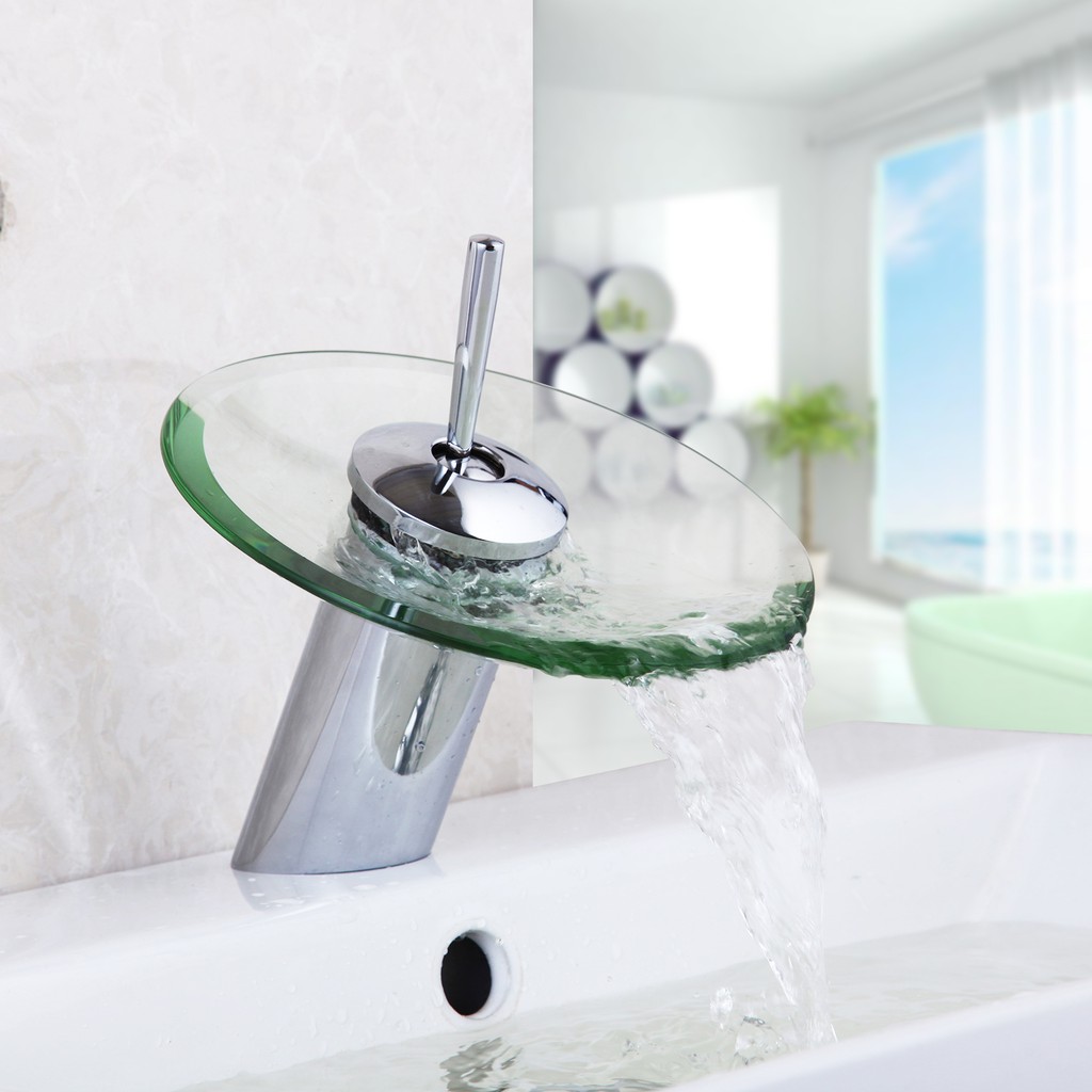 glass water faucet