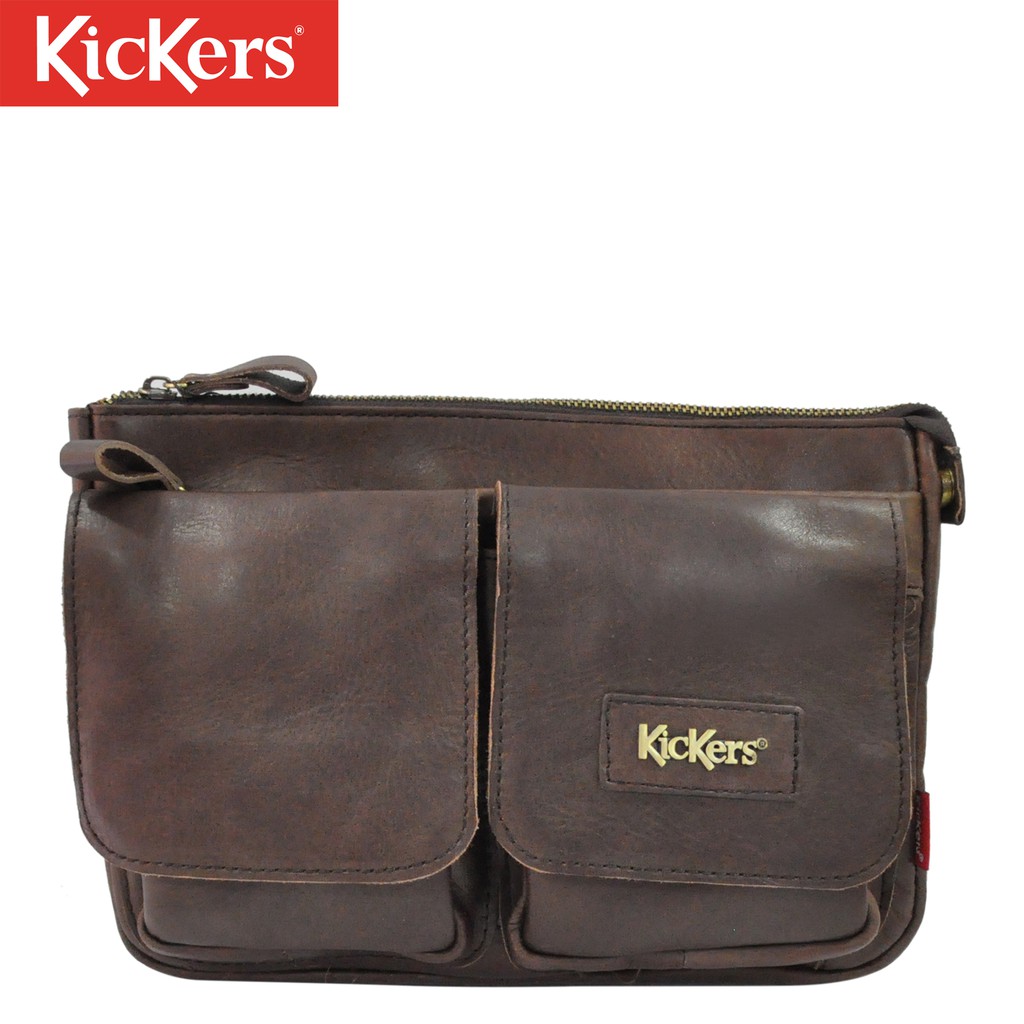 kickers leather sling bag