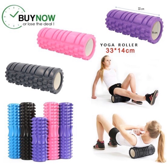 Rol 🌈Fitness (33,45 & 60.5cm) Gym Massage Foam Roller | Shopee Malaysia