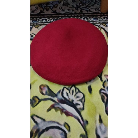 Beret merah wool original (Bomba/tentera)  Shopee Malaysia