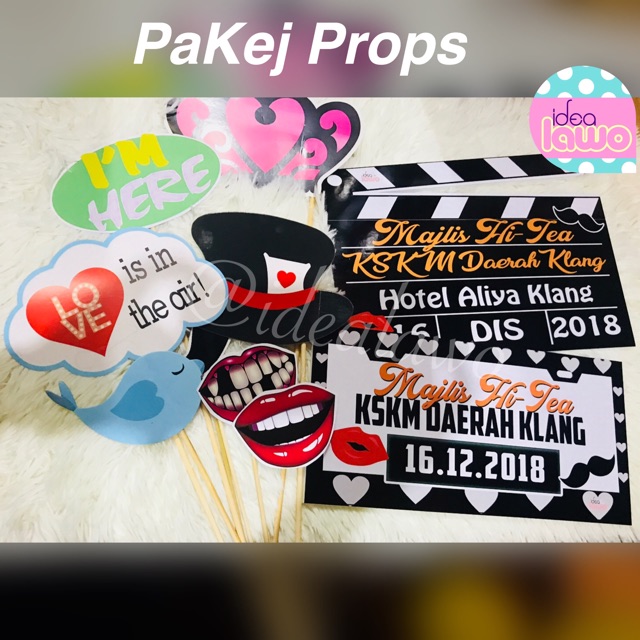Props Photobooth Konvokesyen Bubble Talk Graduation Clapper