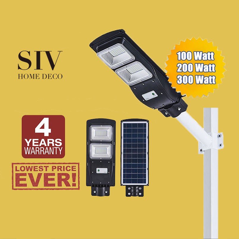 SIV 300W 500W 800W LED Solar Street Lights Lamp Lampu Jalan Solar For