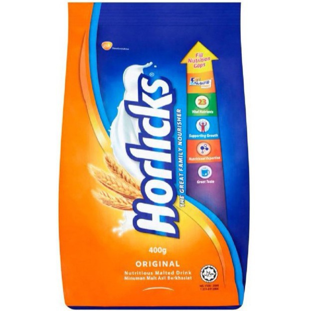 HORLICKS ORIGINAL POUCH 400GM Shopee Malaysia