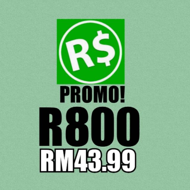 Roblox Robux 800 Robux Shopee Malaysia - 800 robux imagen