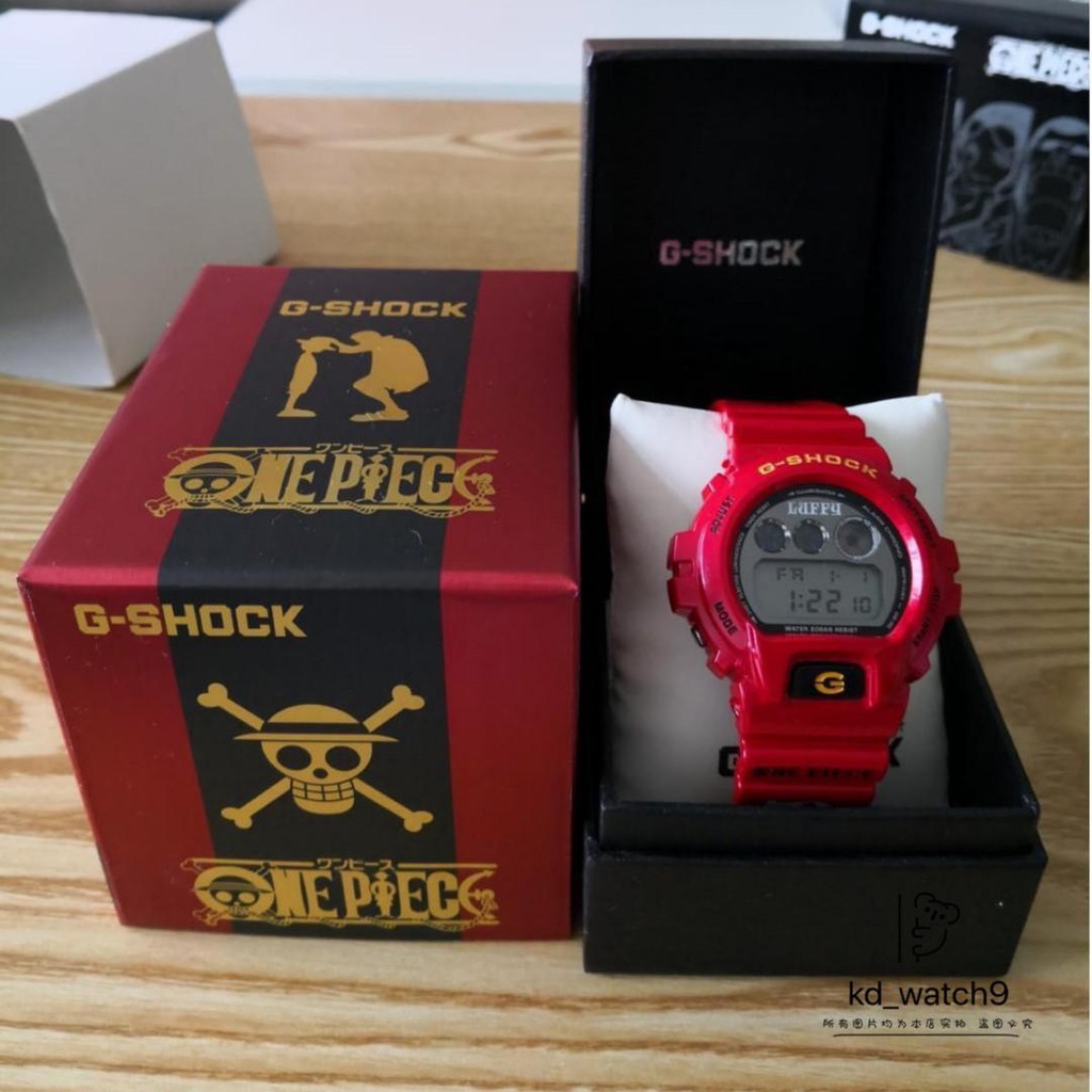 Limited Edition Gshock X One Piece Monkey D Luffy Dw 6900fs Red Colour Japan Set Ft Luffy Shopee Malaysia