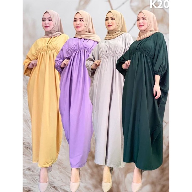 Buy Hot Selling Kaftan Raya Baju Raya Labuh Tangan Getah Kelawar Kembang Murah Viral Muslimah Seetracker Malaysia