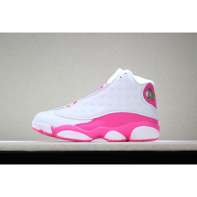 Kids Air Jordan 13 Vivid Pink Pink 