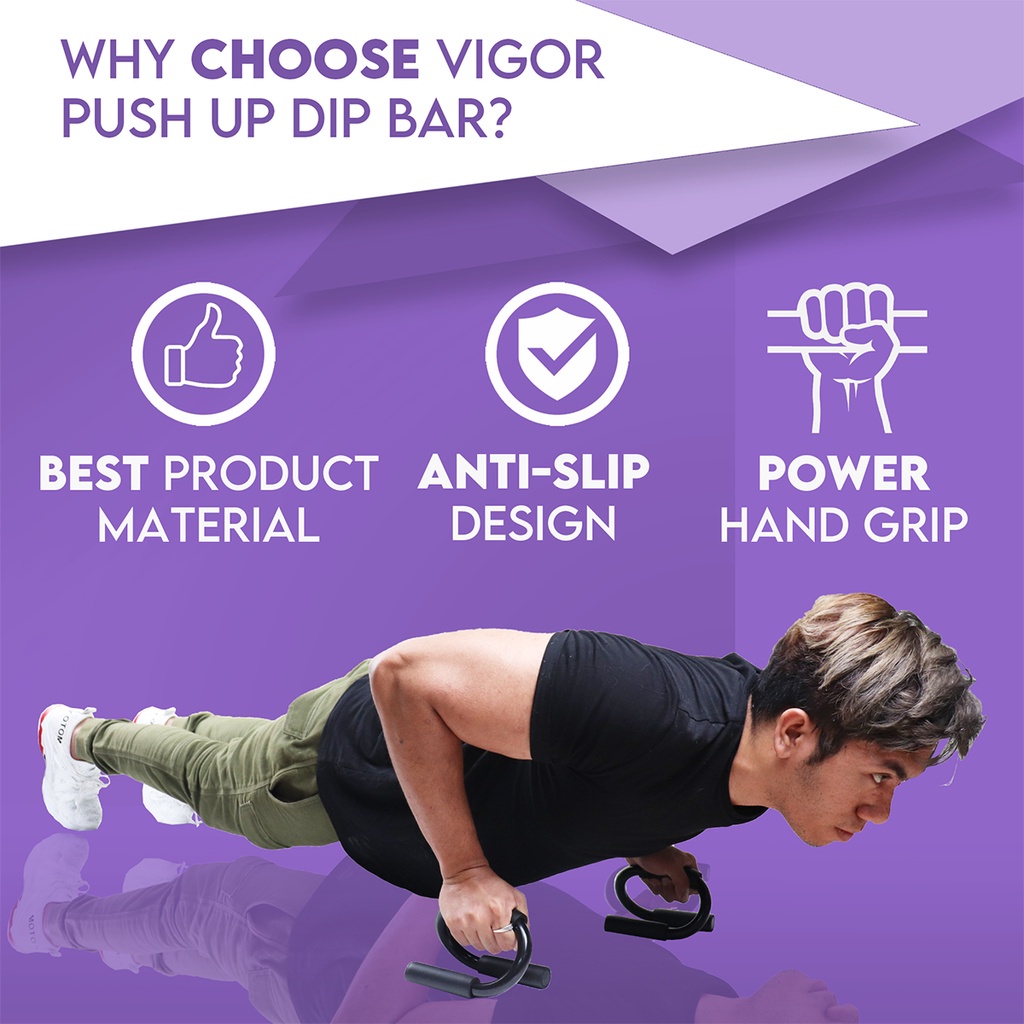 Vigor Fitness Push Up Stand / Push Up Bar Shopee Malaysia