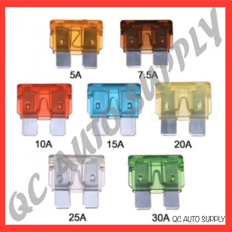 Buy Af D Standard Fuse Taiwan 5amp 7 5amp 10amp 15amp 20amp 25amp 30amp For Use On Universal Vehicle Truck Seetracker Malaysia