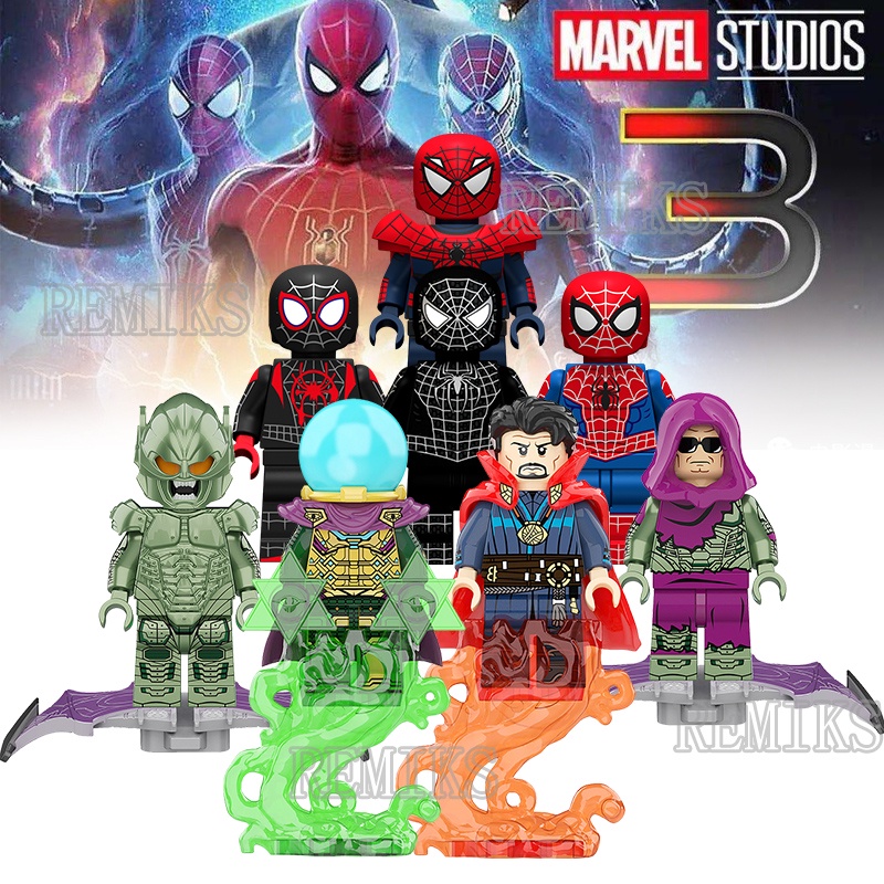 Spider Man No Way Home Minifigures Spider man 3 Movie Same Mysterio Doctor  Strange Goblin Kids Building Blocks Toys | Shopee Malaysia