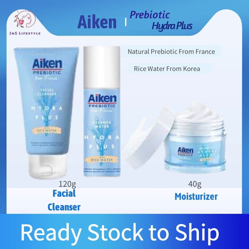 Aiken Prebiotic Hydra Plus Facial Cleanser 120g Hydra Essence Water