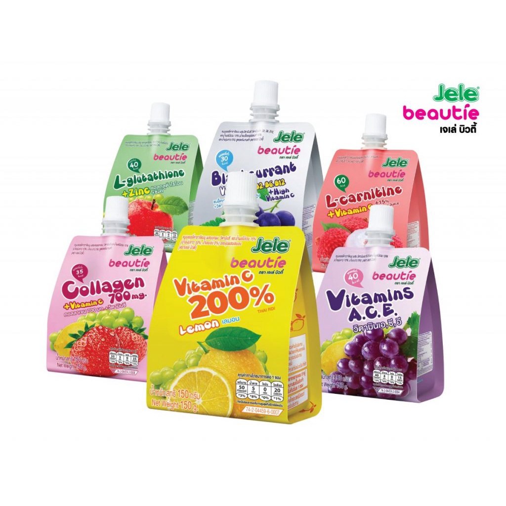 JELE Beautie Collagen Jelly Drinks Thailand Famous Jelly Drink 150g