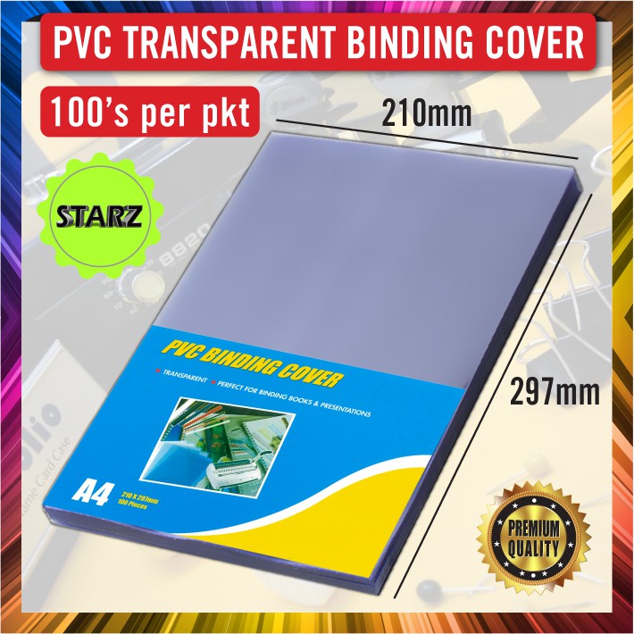 A4 PVC RIGID SHEET / BINDING COVER / KULIT BUKU / FACE SHIELD COVER