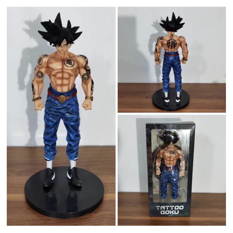 Dragon Ball Son Goku Tattoos Pvc Toys Action Figure Shopee Malaysia