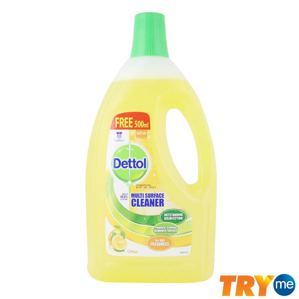 Dettol Disinfectant Floor Cleaner FOC 500ml (1.5L) 3 Scents Shopee