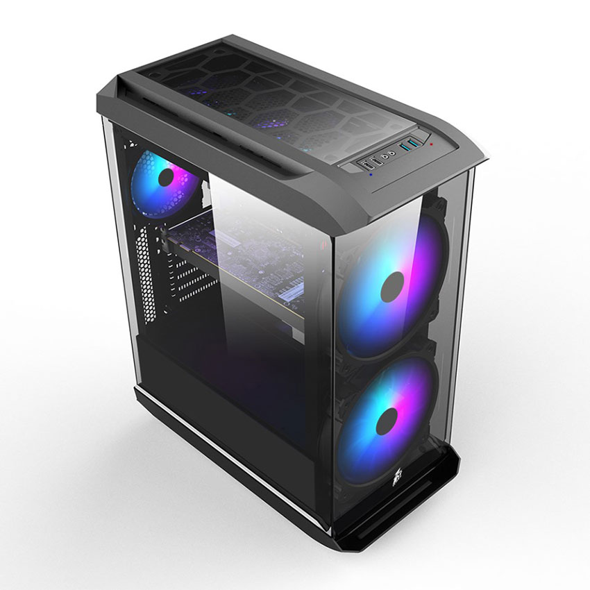 1STPLAYER FireBase X8 ATX RGB LED Strip Tempered Glass Gaming Casing  Chassis | Shopee Malaysia