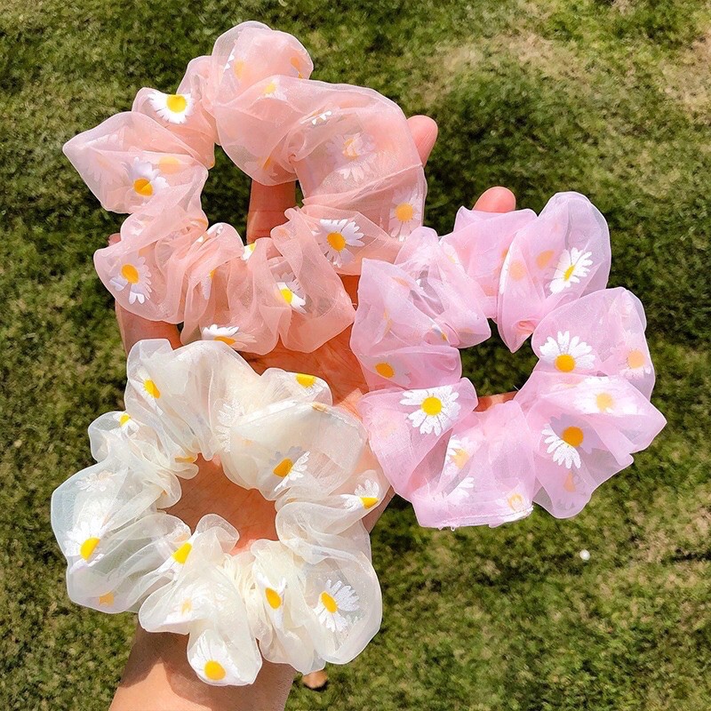 Daisy hairband Hairband viral Hairband bunga Flower hairband Srunchies hairband