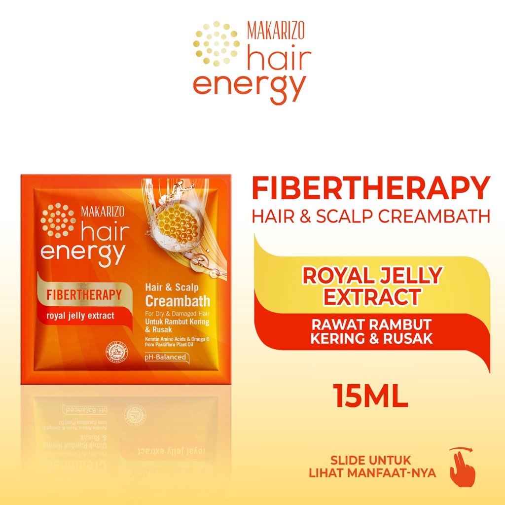 Macarizo Hair Creambath Royal Jelly 15ml | Hair Energy Fibertherapy ...