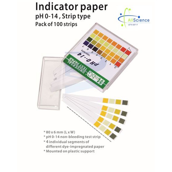 PH Indicator / Universal Paper Strip Type HmbG (100 Strips ) | Shopee ...